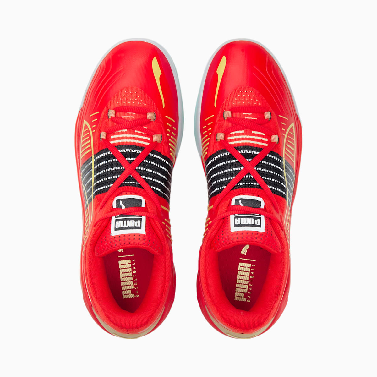 Basketbalove Tenisky Puma Fusion Nitro Damske Červené/Zlate | SK359687