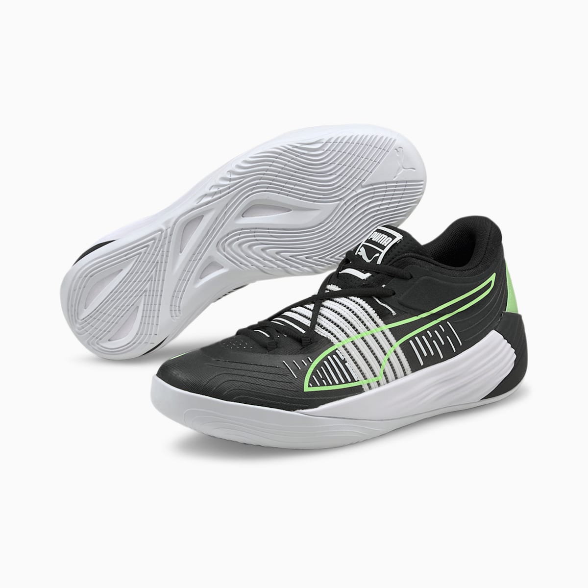Basketbalove Tenisky Puma Fusion Nitro Damske Čierne/Zelene | SK852307