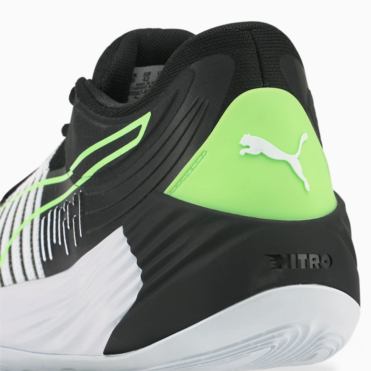 Basketbalove Tenisky Puma Fusion Nitro Damske Čierne/Zelene | SK852307