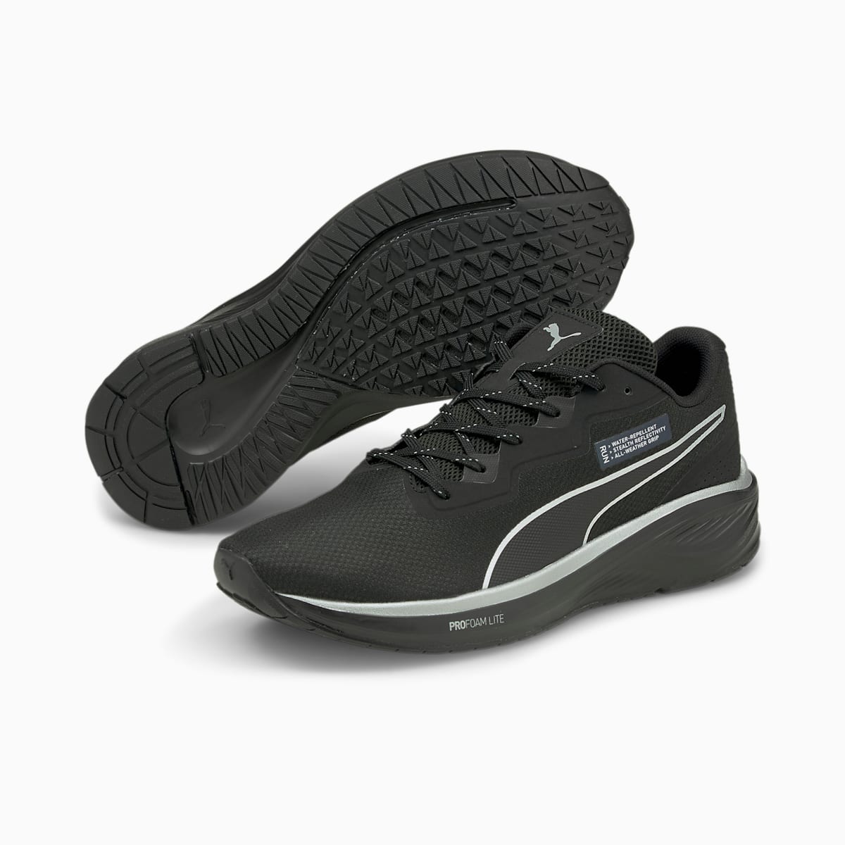 Bezecke Topanky Puma Aviator WTR Panske Čierne/Strieborne | SK064782