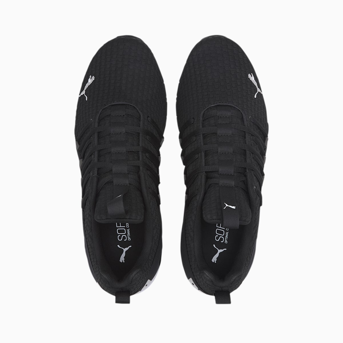 Bezecke Topanky Puma Axelion Block Panske Čierne/Biele | SK809432