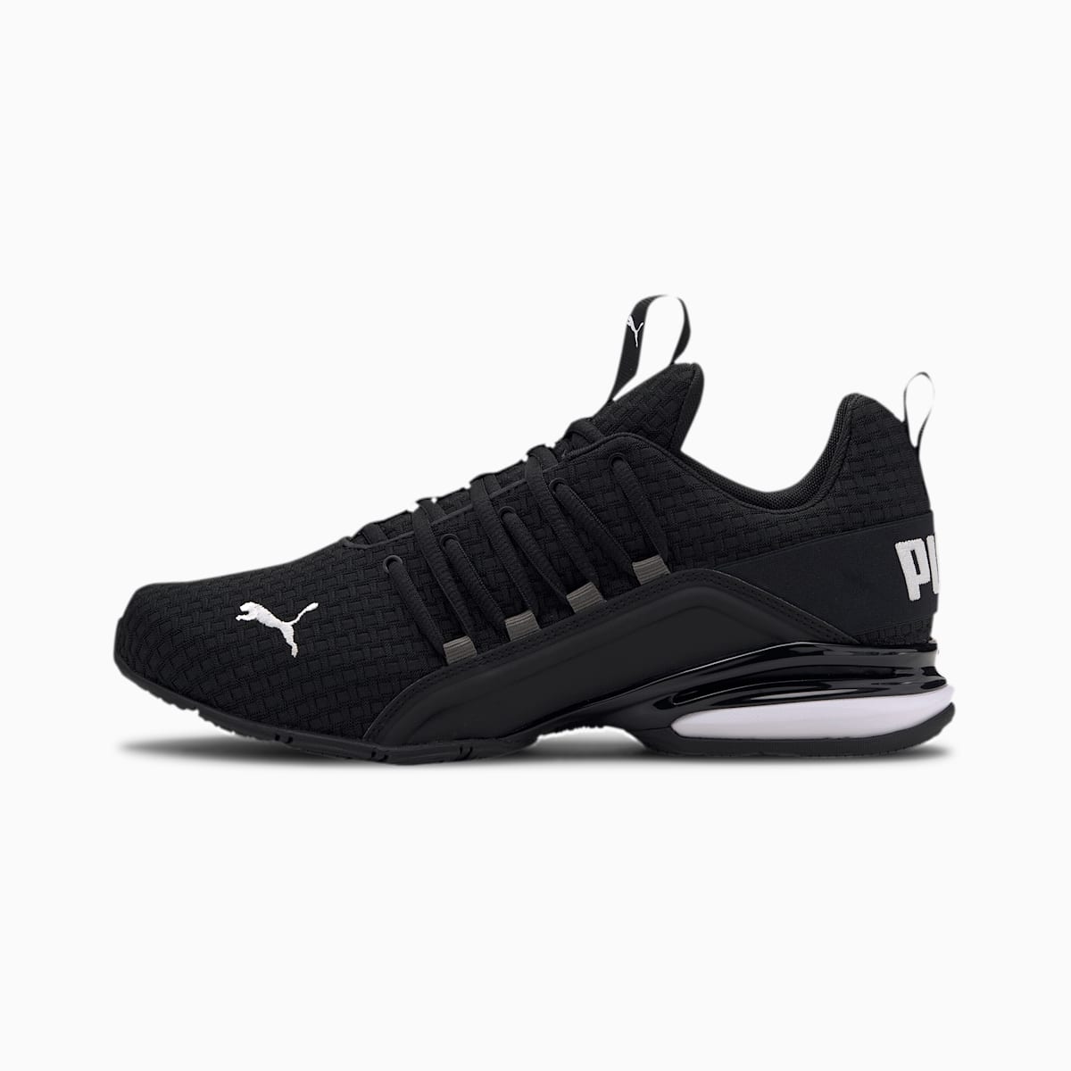 Bezecke Topanky Puma Axelion Block Panske Čierne/Biele | SK809432