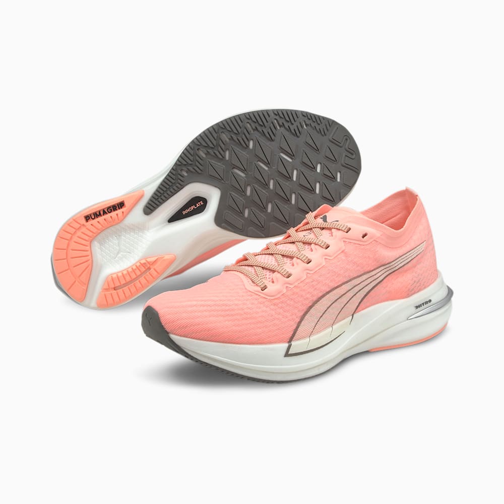 Bezecke Topanky Puma Deviate NITRO Damske Ruzove/Čierne/Strieborne | SK261073