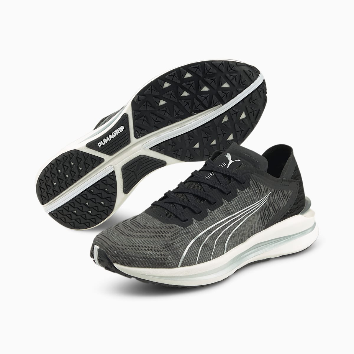 Bezecke Topanky Puma Electrify Nitro JR Dievcenske Biele/Metal Strieborne/Čierne | SK528671