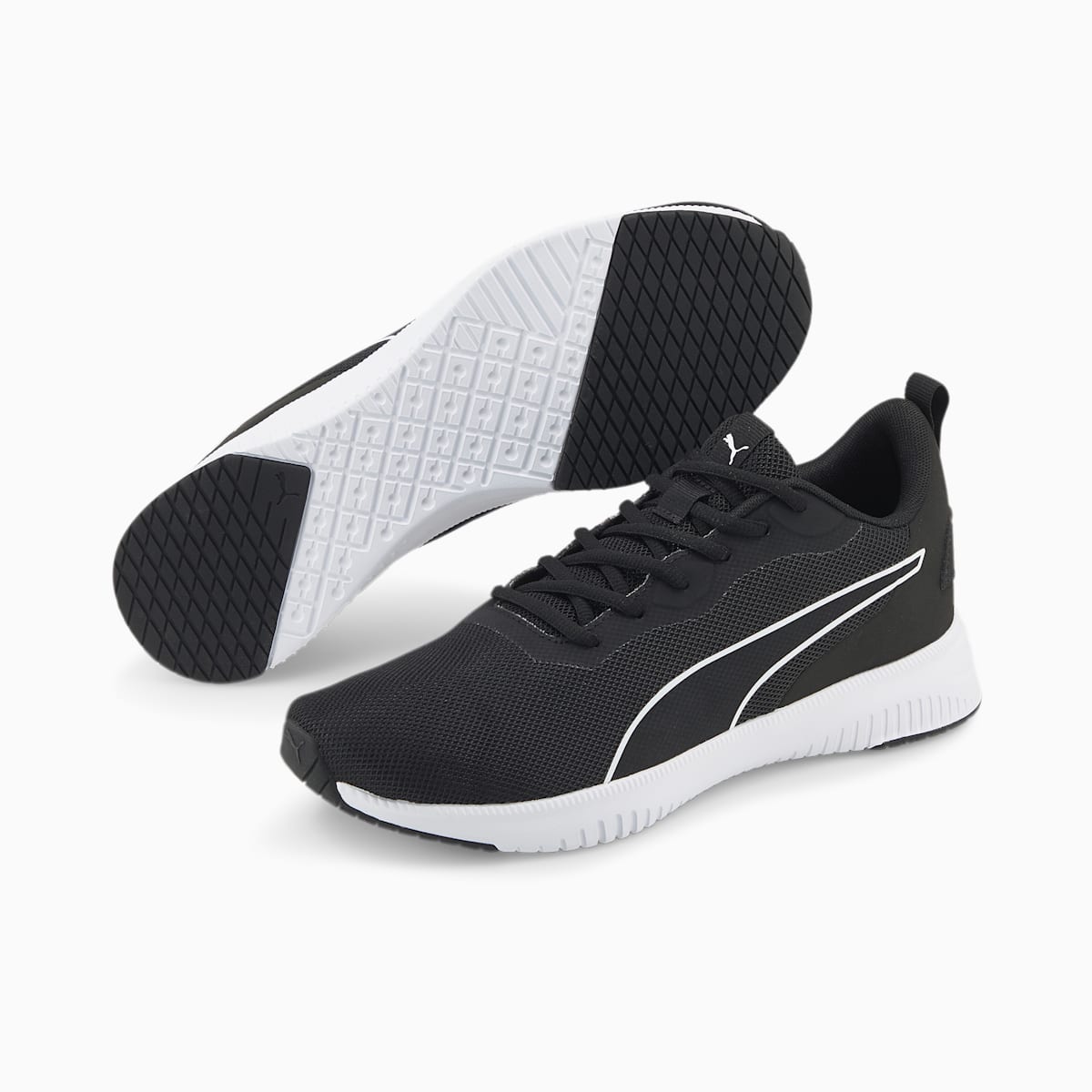 Bezecke Topanky Puma Flyer Flex Knit Damske Čierne/Biele | SK150762