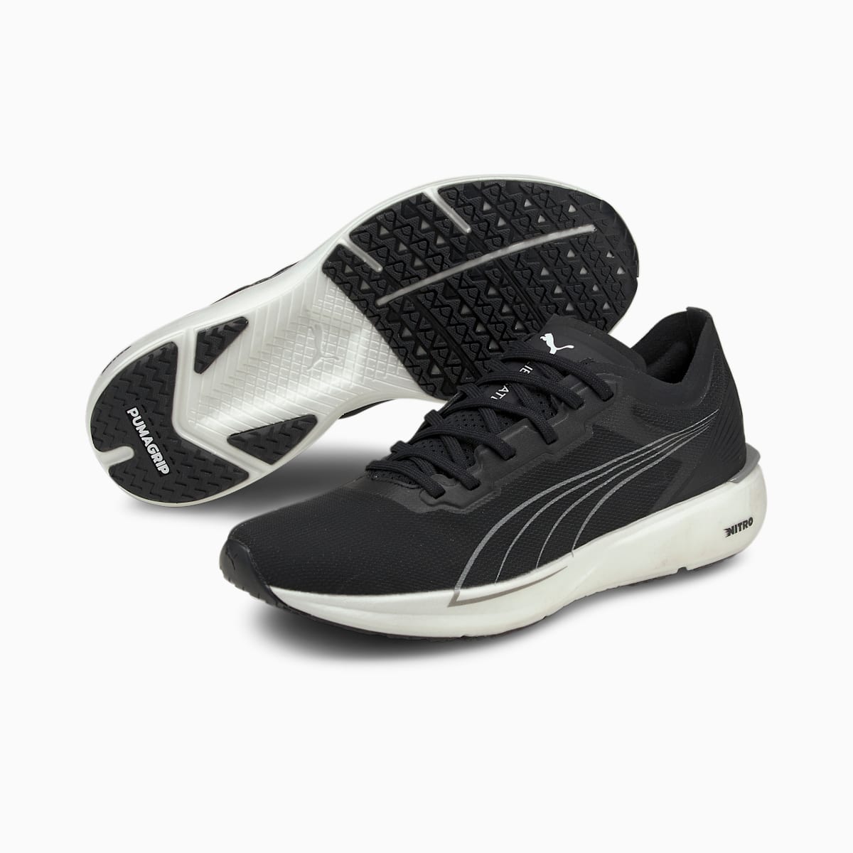 Bezecke Topanky Puma Liberate NITRO Damske Čierne/Biele/Strieborne | SK561809