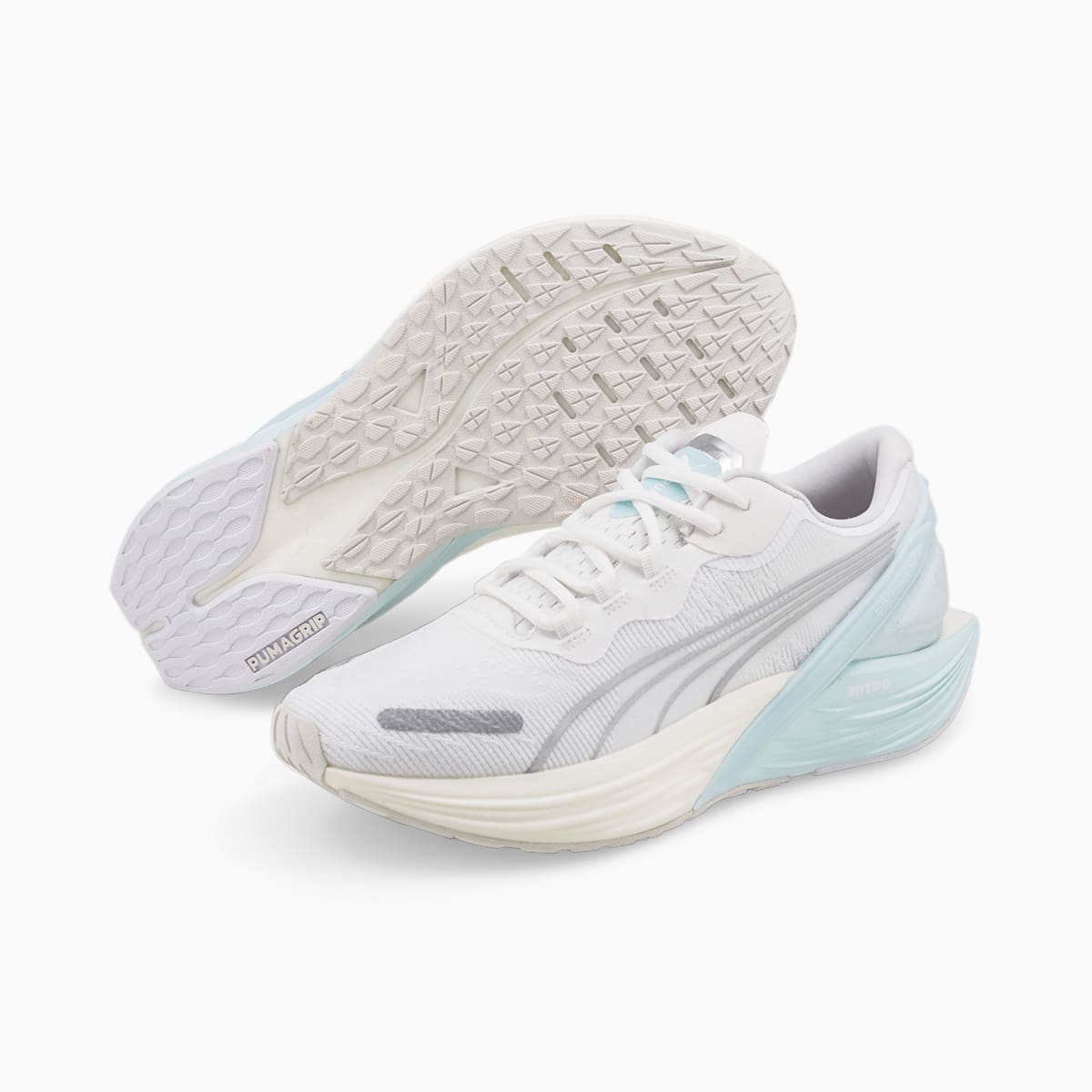 Bezecke Topanky Puma Run XX Nitro WNS Damske Biele/Metal Strieborne/Modre | SK519463