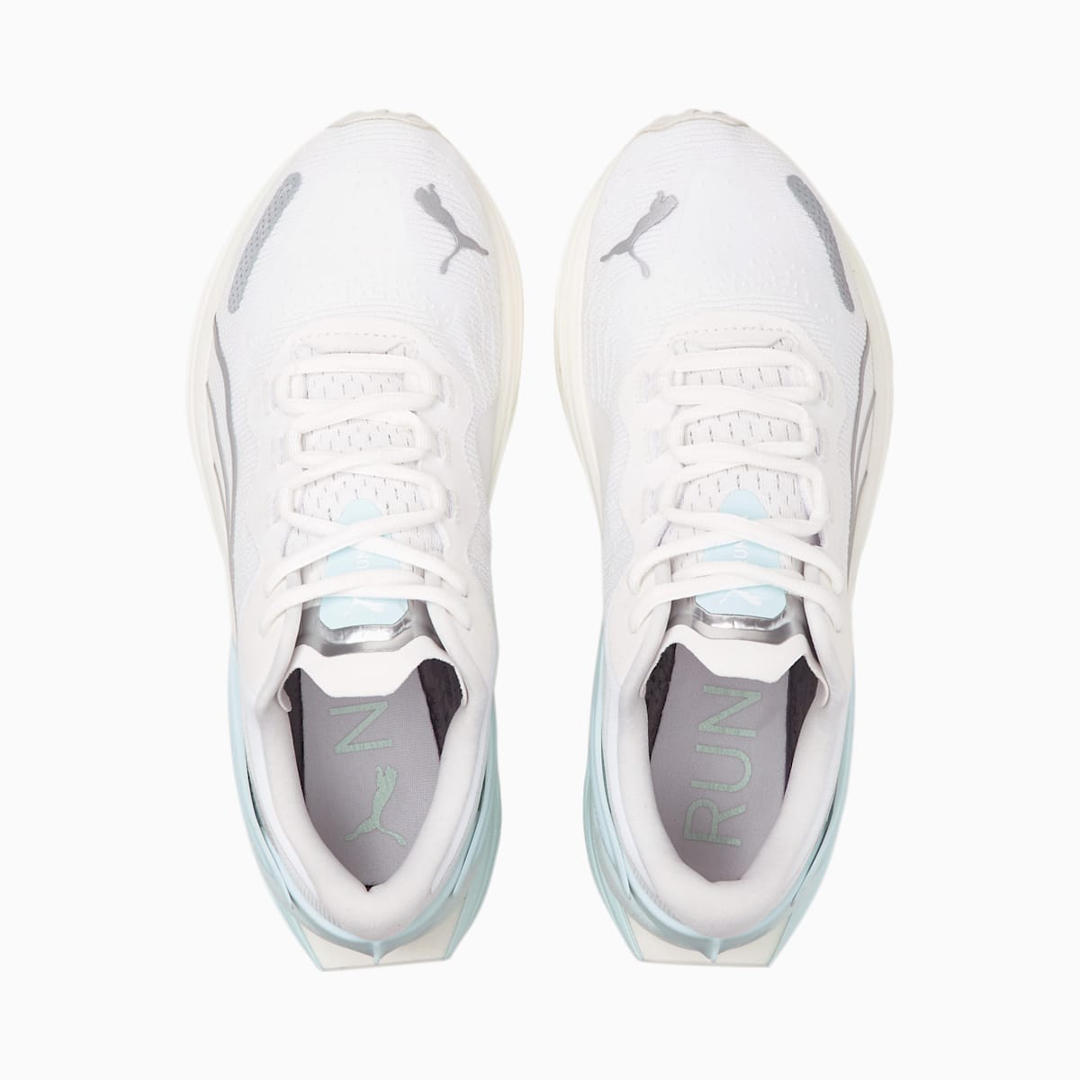 Bezecke Topanky Puma Run XX Nitro WNS Damske Biele/Metal Strieborne/Modre | SK519463