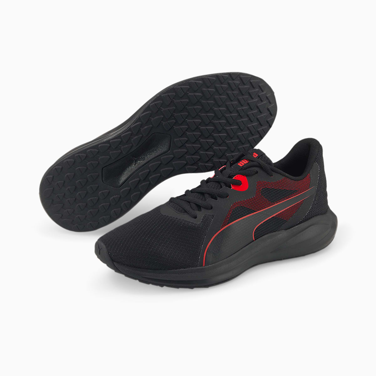 Bezecke Topanky Puma Twitch Runner Panske Čierne/Červené | SK841029