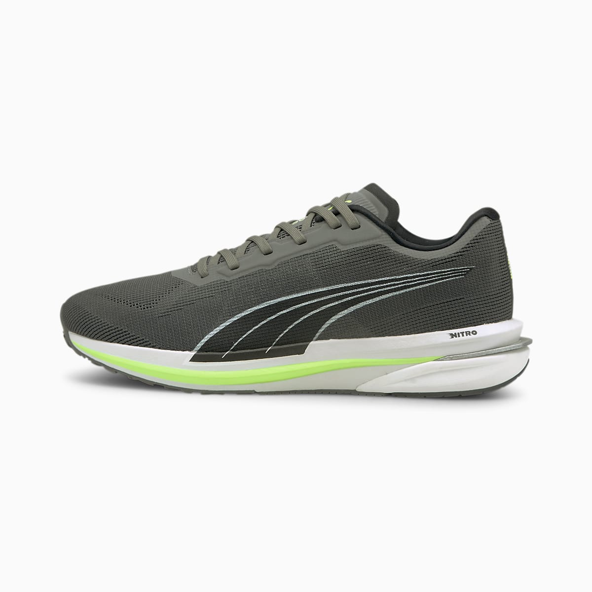 Bezecke Topanky Puma Velocity NITRO Panske Čierne/Zelene | SK654703