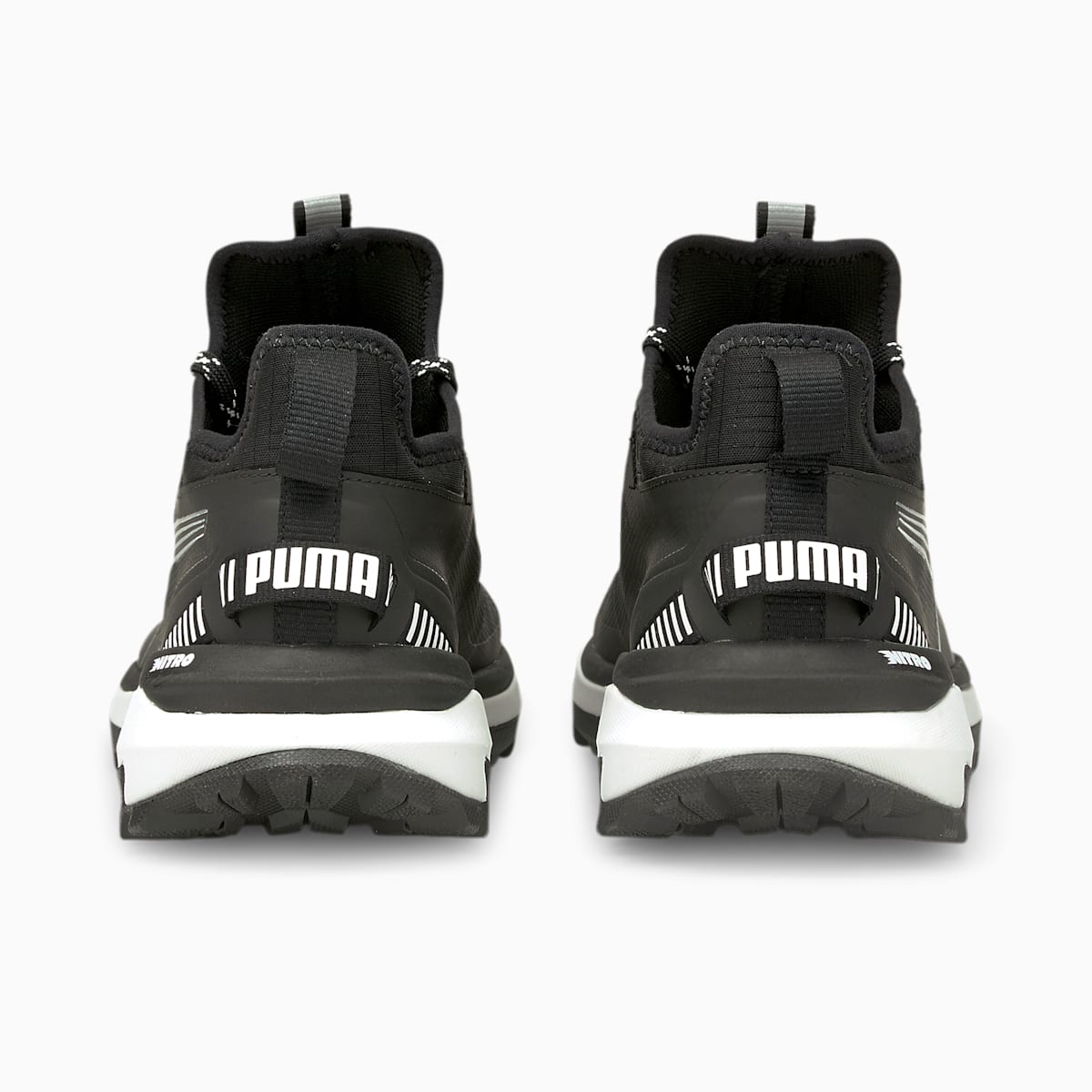 Bezecke Topanky Puma Voyage Nitro Panske Čierne/Metal Strieborne | SK237694