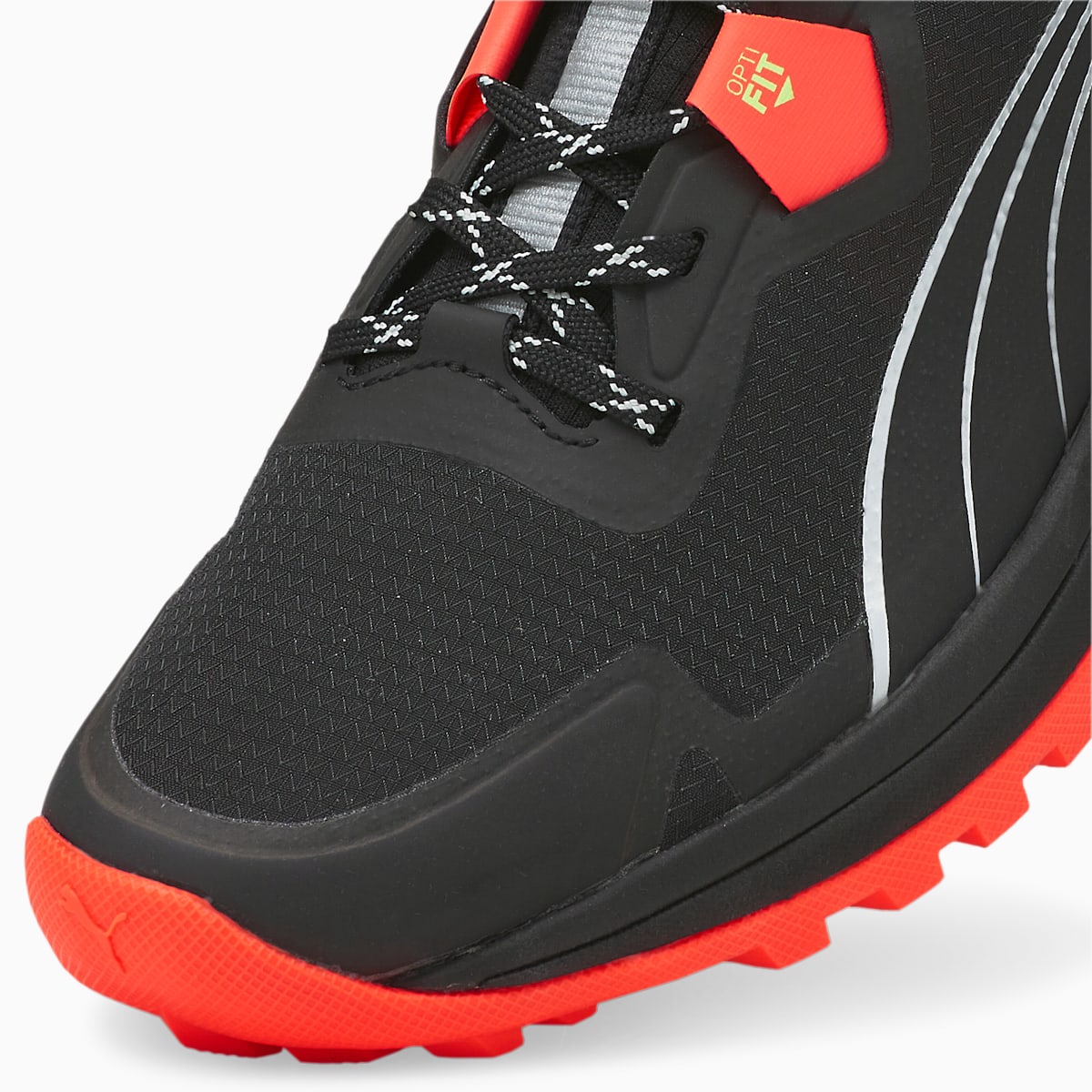 Bezecke Topanky Puma Voyage Nitro Panske Čierne/Oranžové/Metal Strieborne | SK256349
