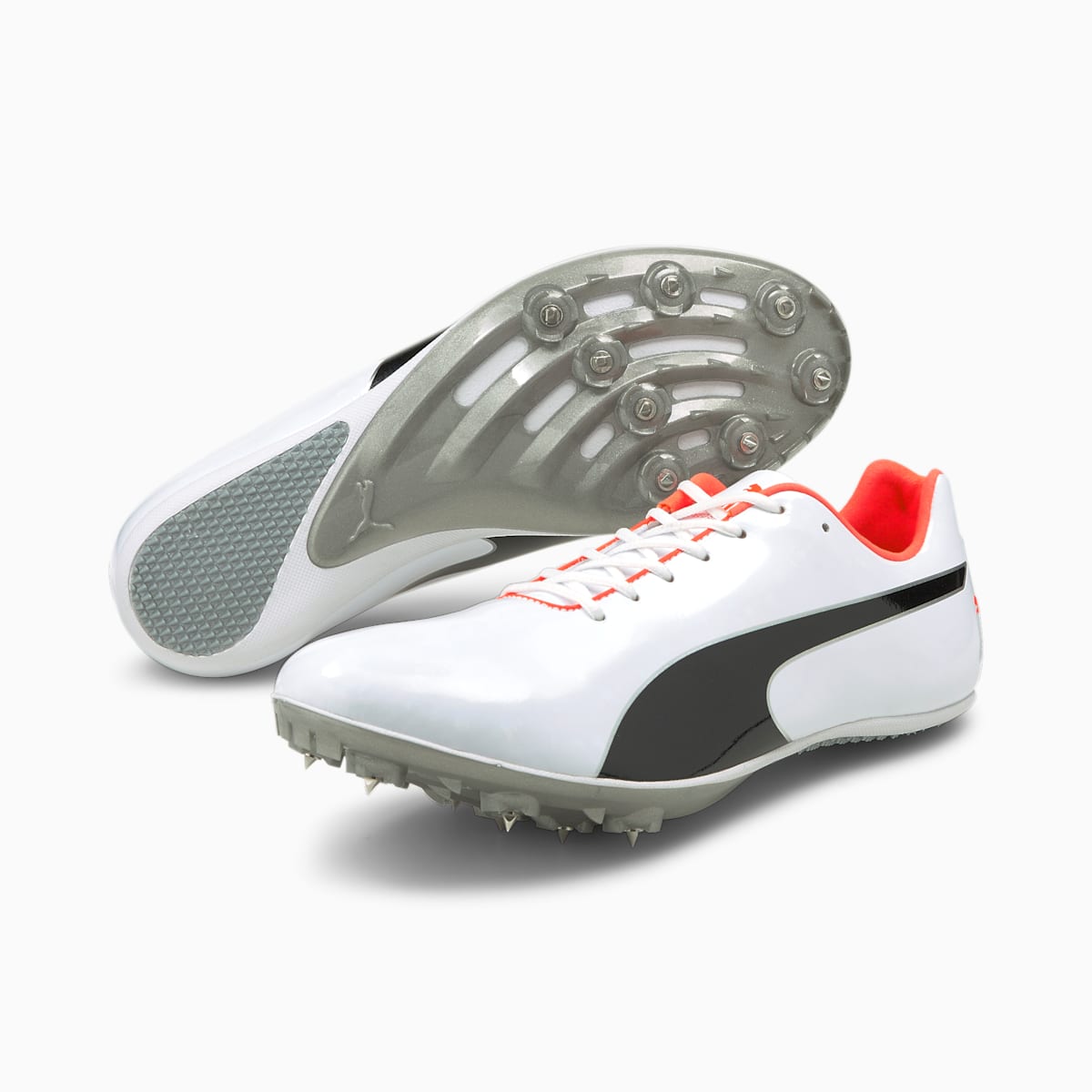 Bezecke Topanky Puma evoSPEED Sprint 10 Track & Field Boots Damske Biele/Čierne/Oranžové | SK907362