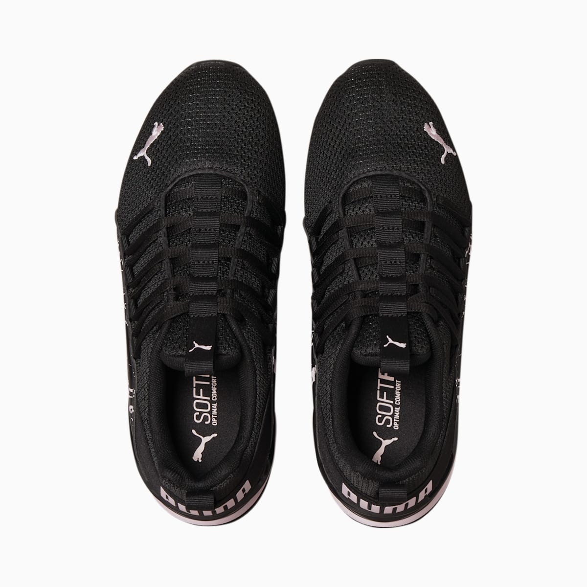 Botasky Puma Axelion Marble Damske Čierne/Ruzove | SK459037