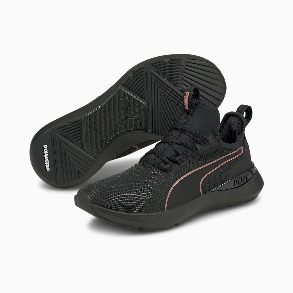 Botasky Puma Pure XT Moto Rose Damske Čierne/Ruzove Zlate | SK407521