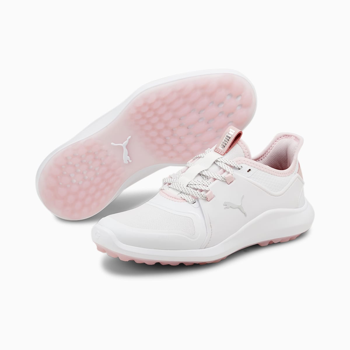 Golfove Topanky Puma IGNITE FASTEN8 Damske Biele/Strieborne/Ruzove | SK568027