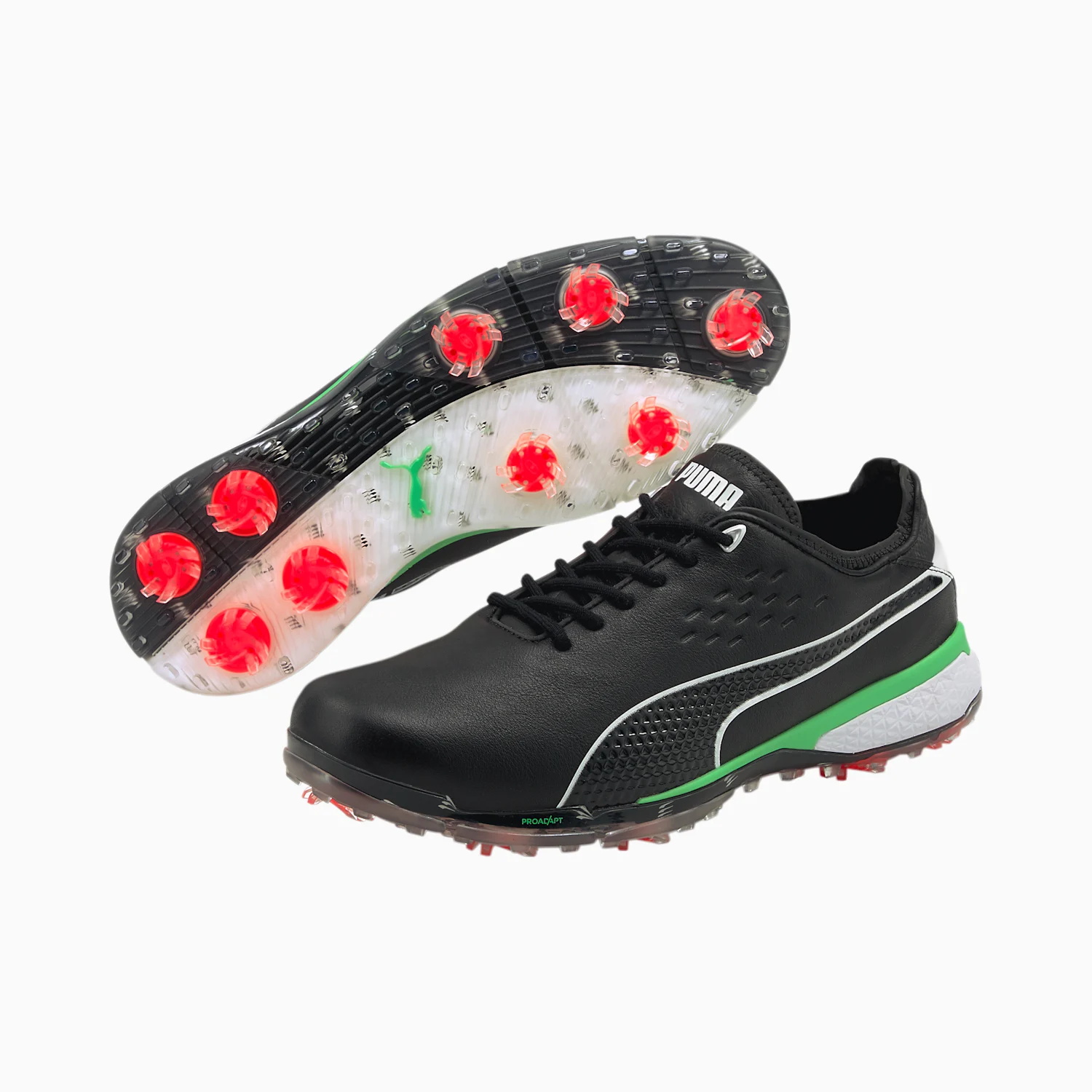 Golfove Topanky Puma PROADAPT Δ X Panske Čierne/Zelene | SK879043
