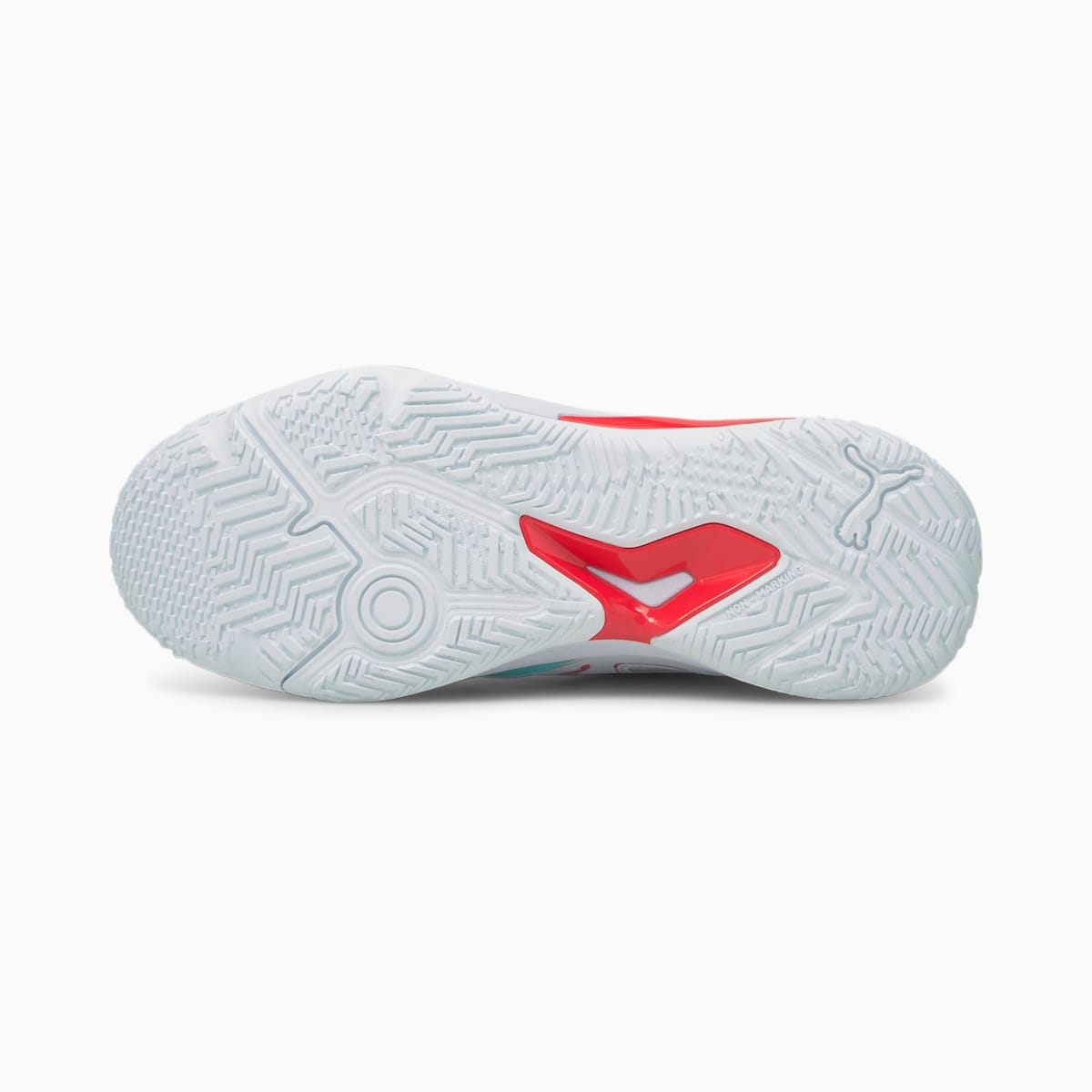 Hadzanarske Tenisky Puma Solarstrike Indoor Panske Biele/Oranžové/Svetlo Tyrkysové | SK082413