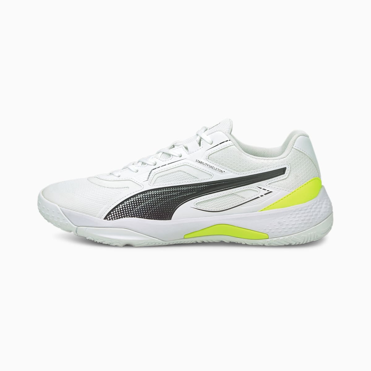 Hadzanarske Tenisky Puma Solarstrike Indoor Panske Biele/Čierne/Žlté | SK489713
