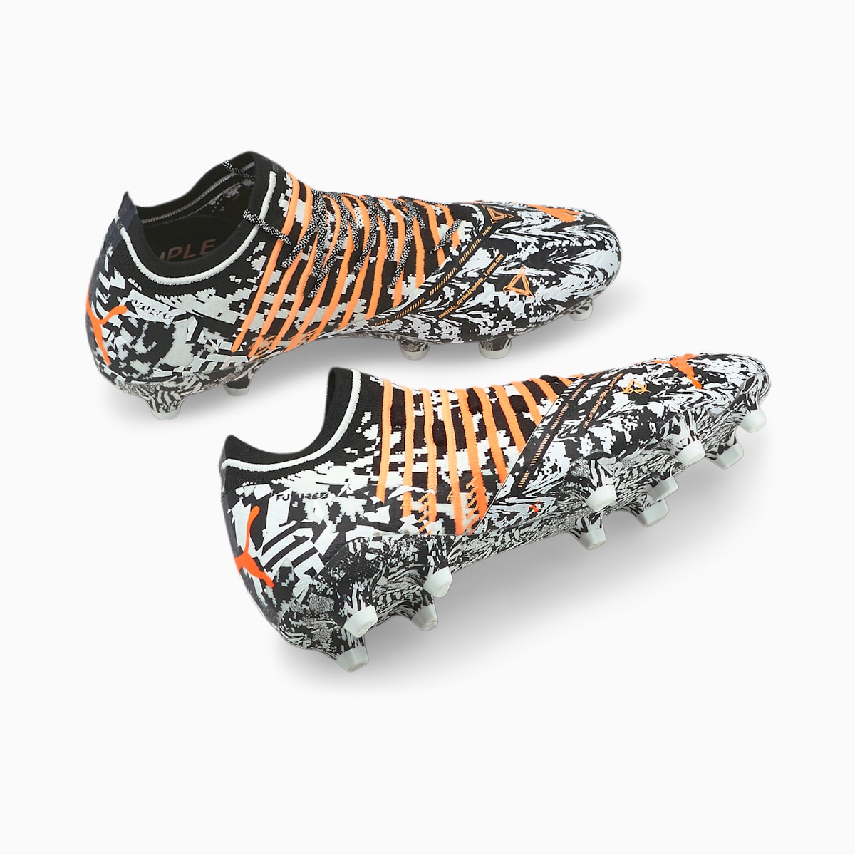 Kopačky Puma FUTURE Z 1.3 Teaser FG/AG Panske Biele/Čierne/Oranžové | SK529183
