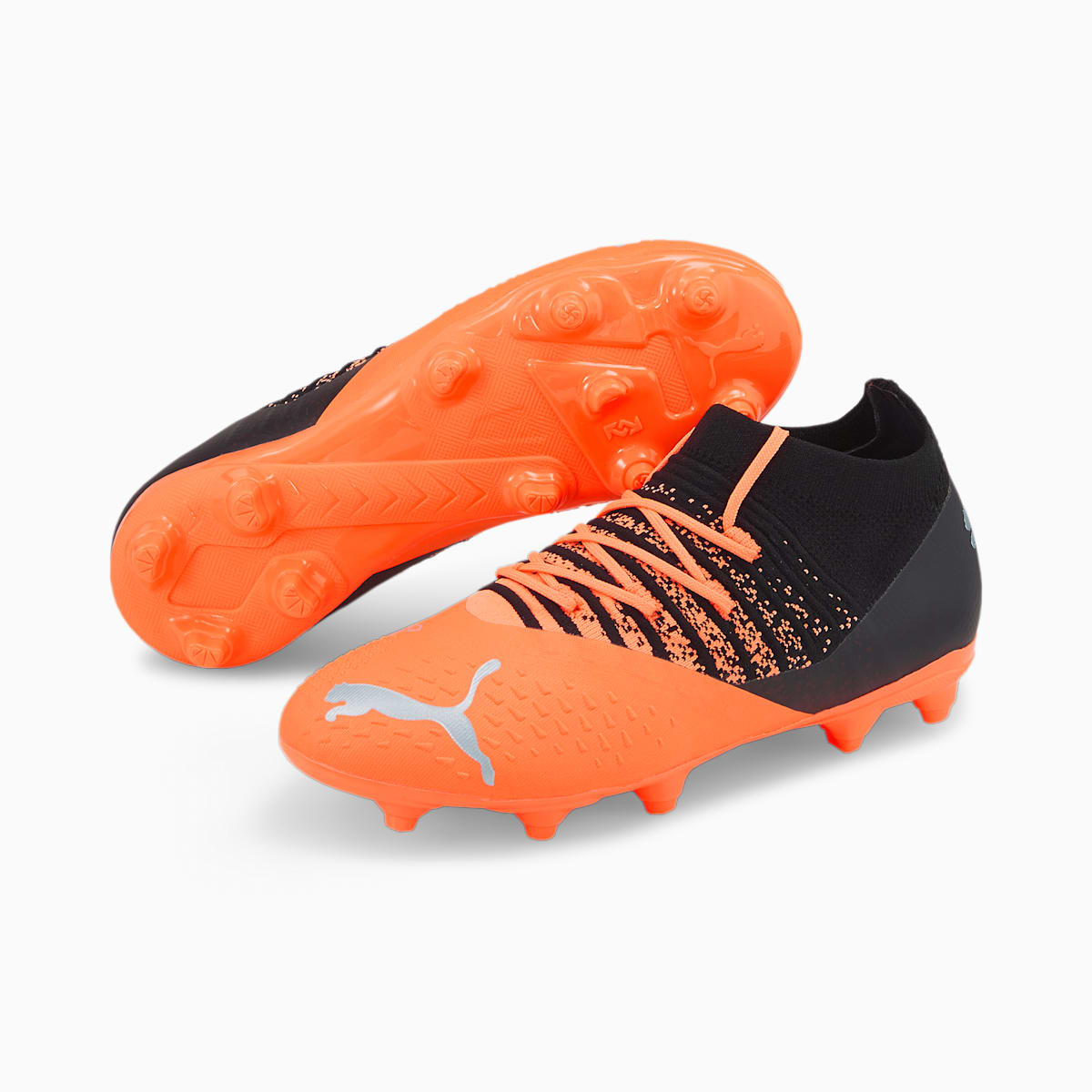 Kopačky Puma FUTURE Z 3.3 FG/AG JR Dievcenske Strieborne/Čierne | SK384291