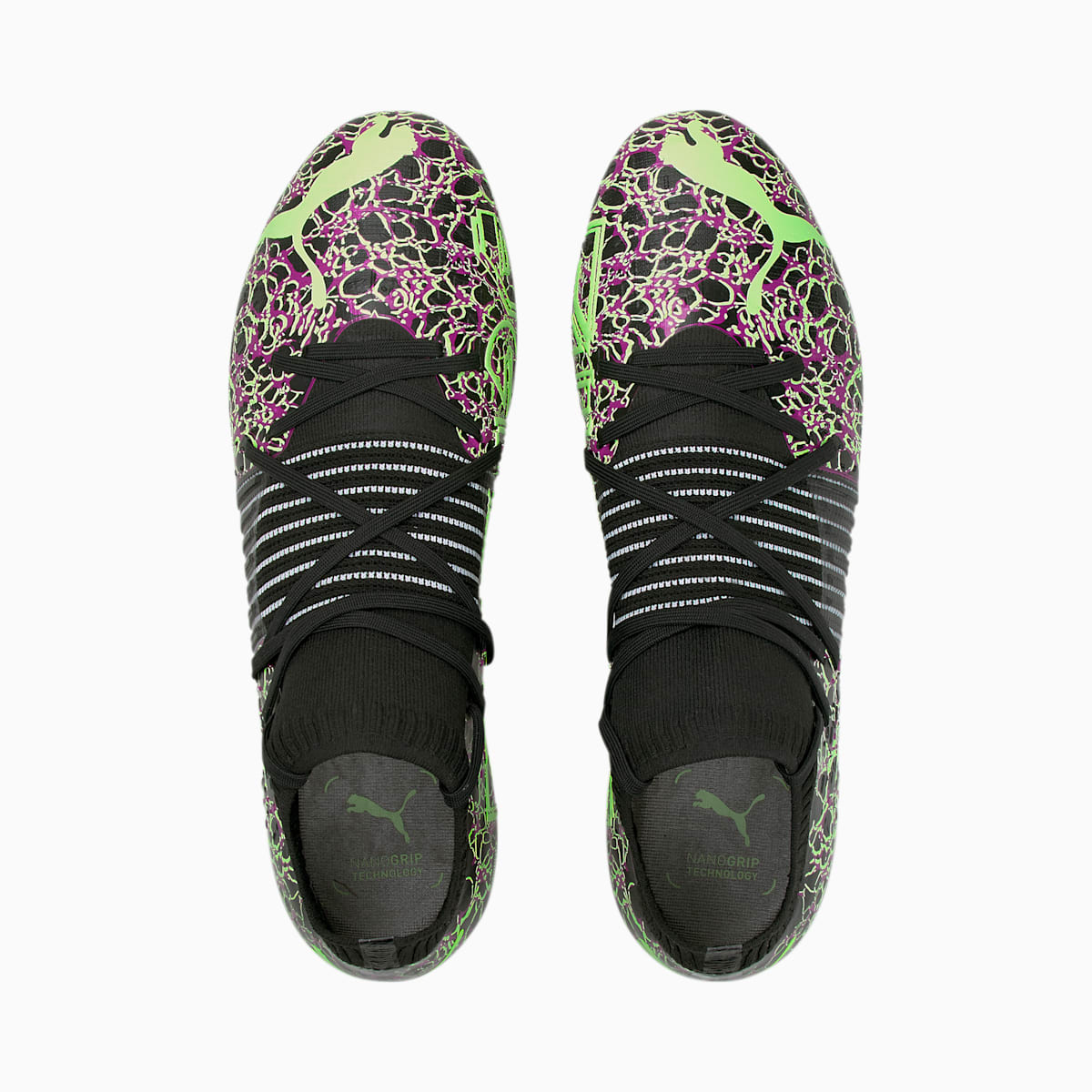 Kopačky Puma Future Z 1.2 FG/AG Panske Čierne/Zelene | SK695820