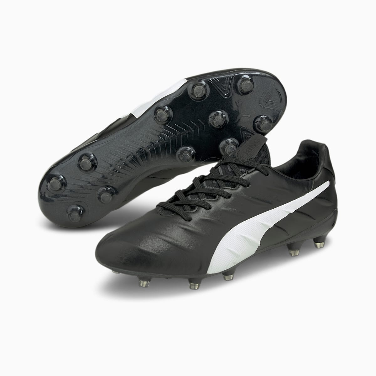 Kopačky Puma KING Platinum 21 FG/AG Panske Čierne/Biele | SK061985