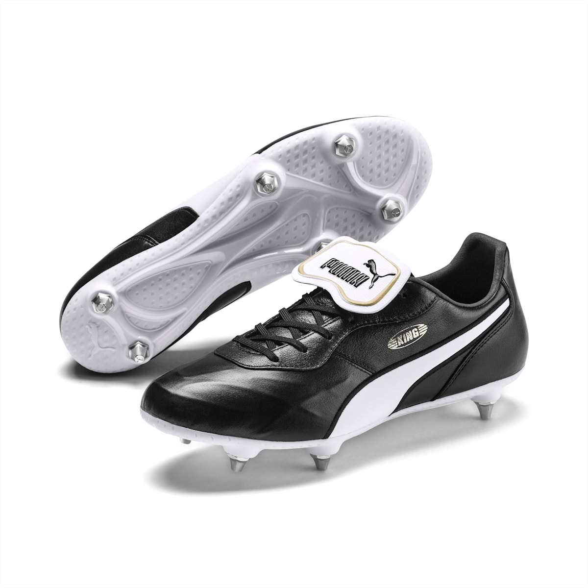 Kopačky Puma KING TOP SG Damske Čierne/Biele | SK239560