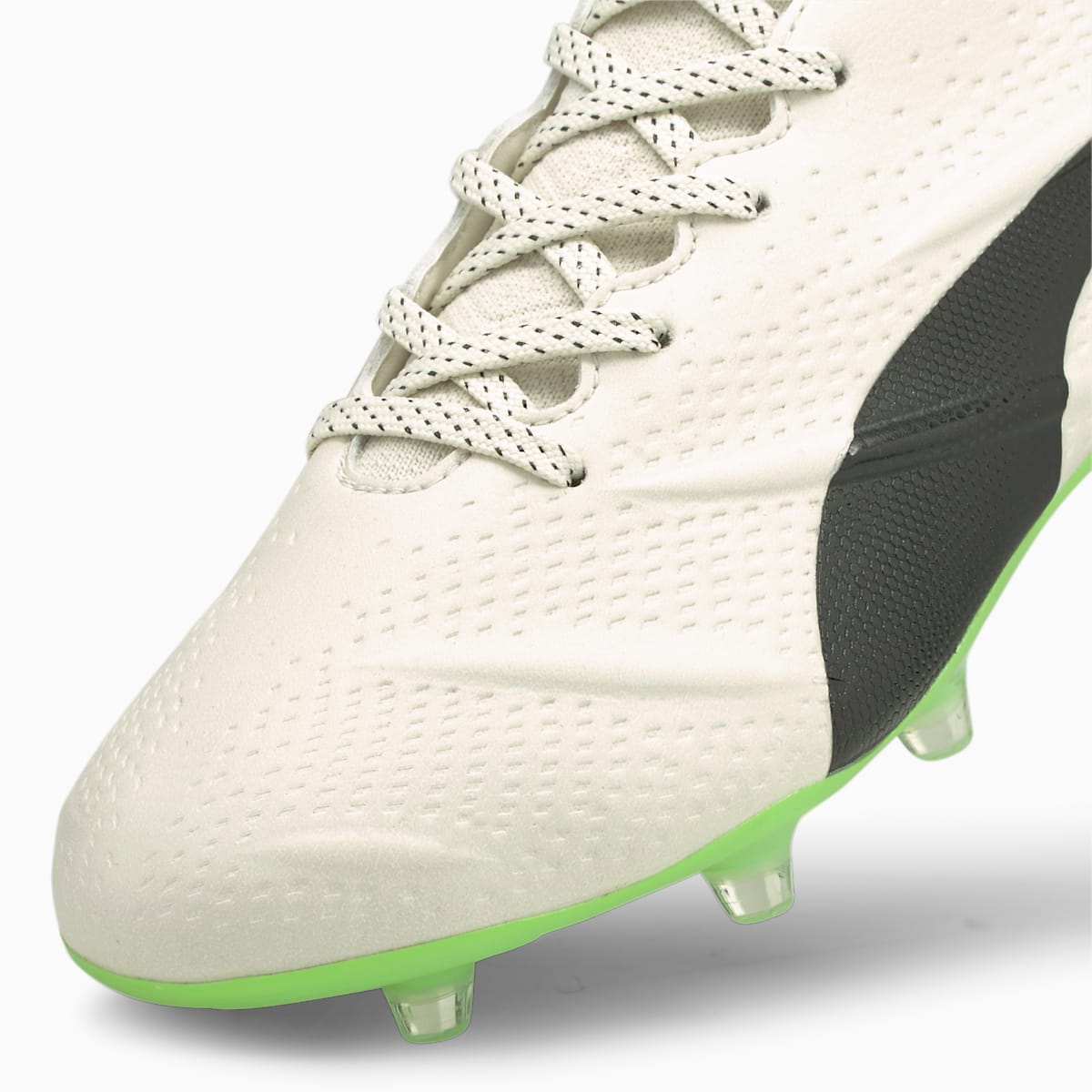 Kopačky Puma King Platinum 21 VGN FG/AG Panske Biele/Čierne/Zelene | SK214598