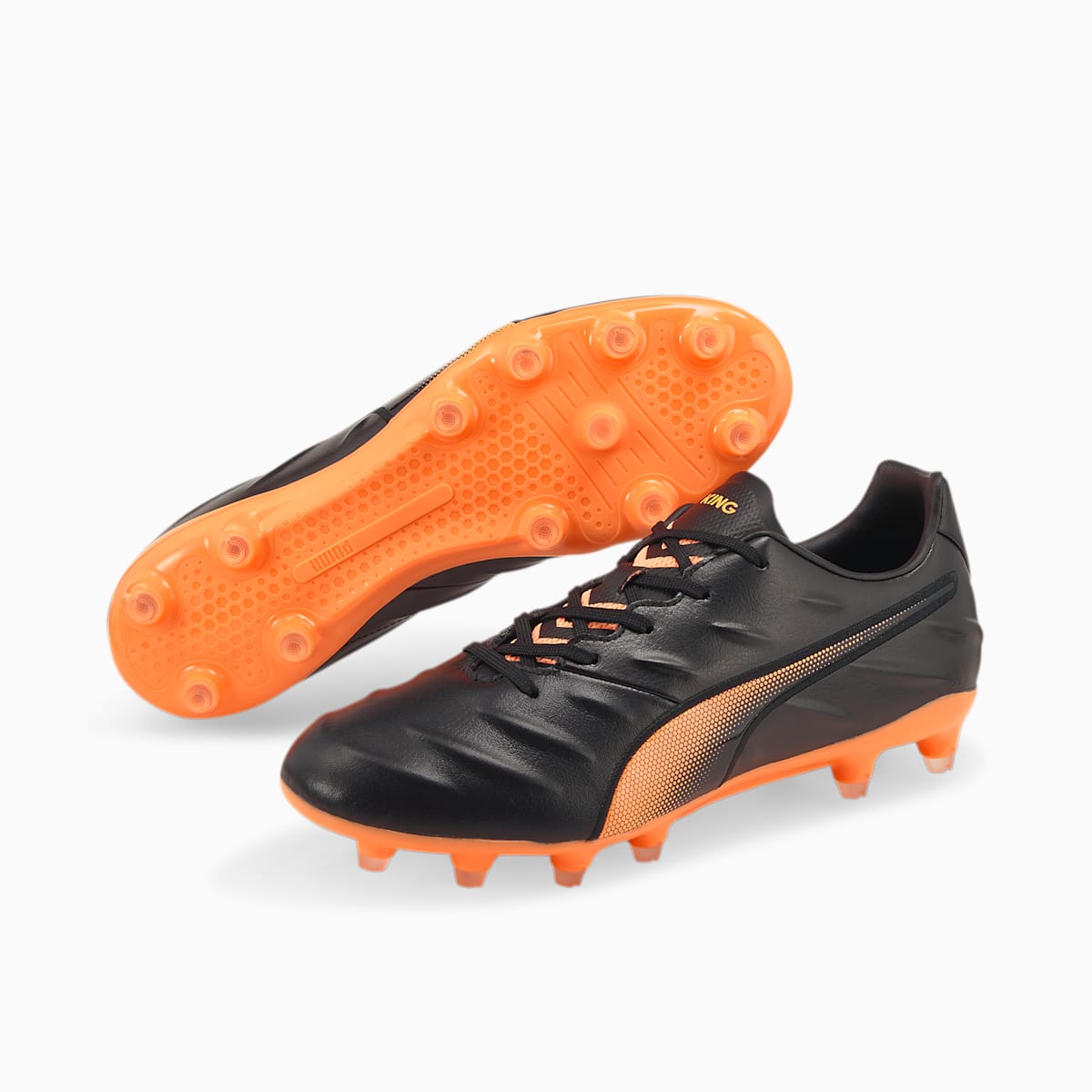 Kopačky Puma King Pro 21 FG Damske Čierne/Oranžové | SK105927