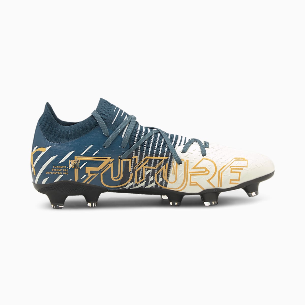 Kopačky Puma PUMA x FIRST MILE Future Z 1.2 M FG/AG Panske Modre/Biele/Čierne/Žlté | SK982167