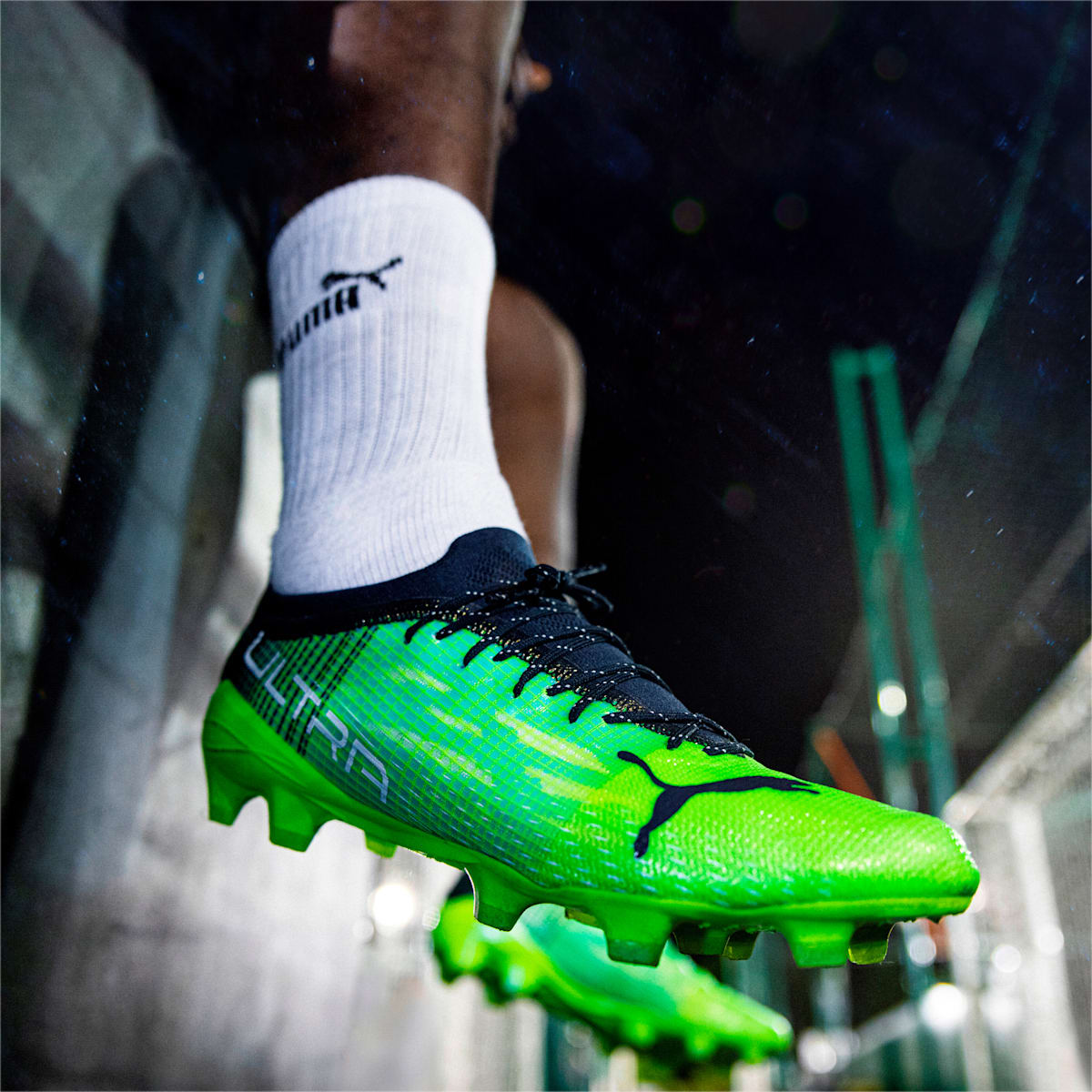 Kopačky Puma ULTRA 1.3 FG/AG Panske Zelene/Svetlo Tyrkysové | SK504768