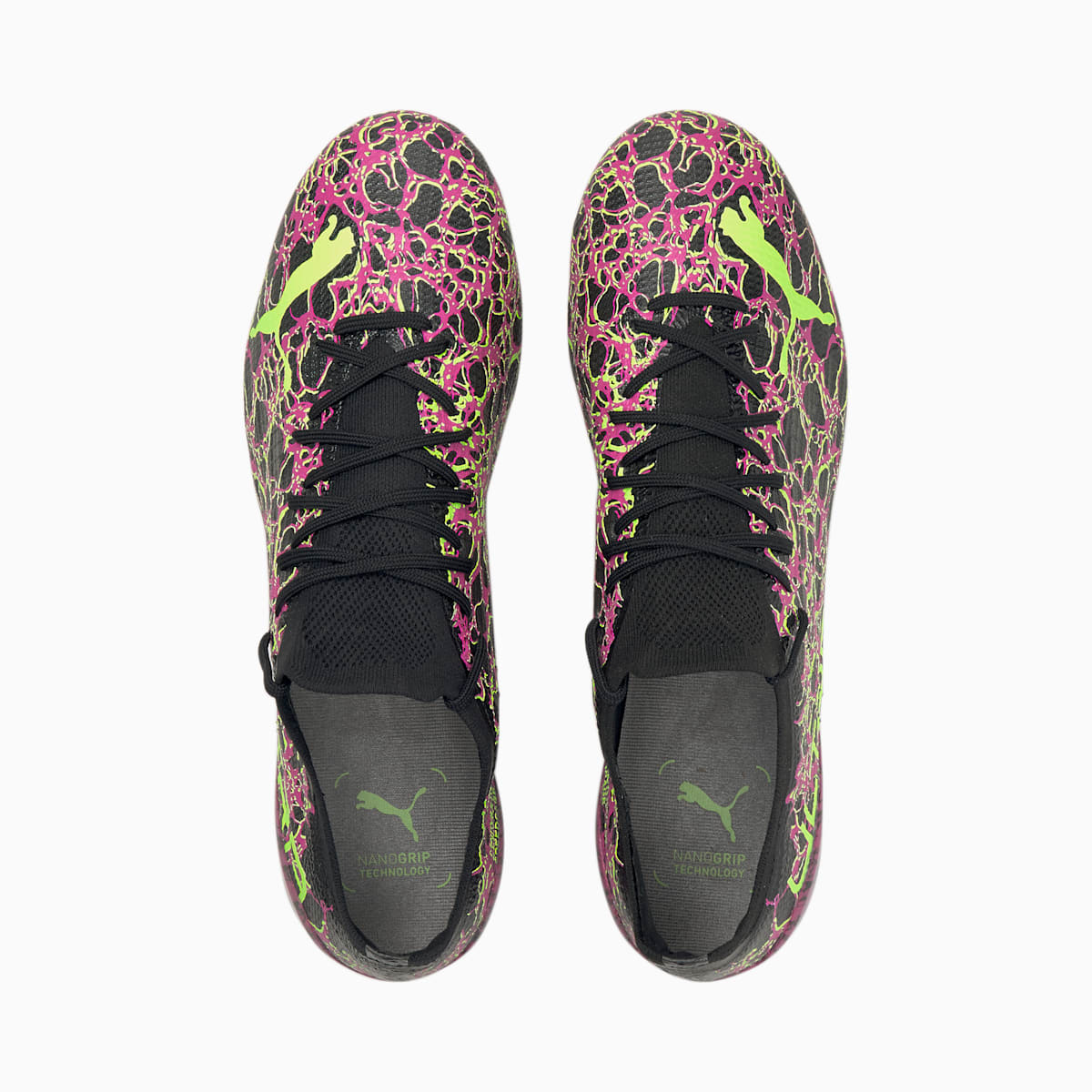 Kopačky Puma ULTRA 1.3 FG/AG Panske Čierne/Zelene | SK013562