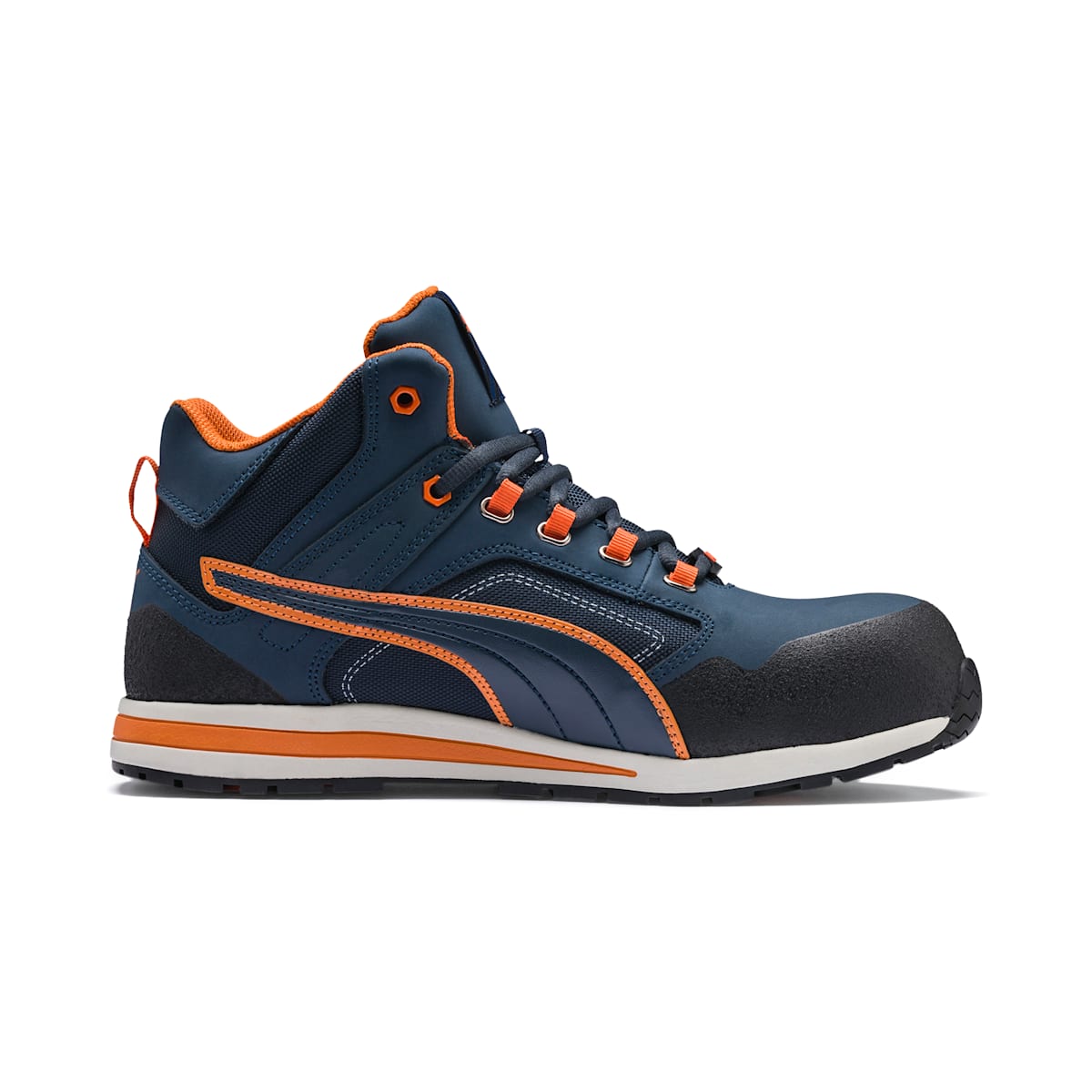 Pracovní Obuv Puma Bezpečnostné Shoe Crosstwist Mid S3 HRO SRC Panske Modre/Oranžové | SK912408