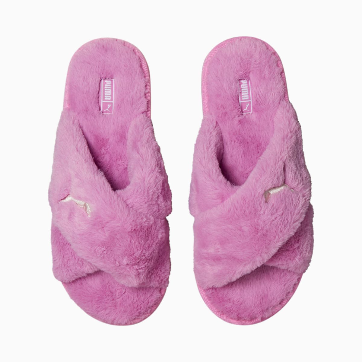 Slapky Puma Fluff X Remienkove Slide Damske Biele | SK192580