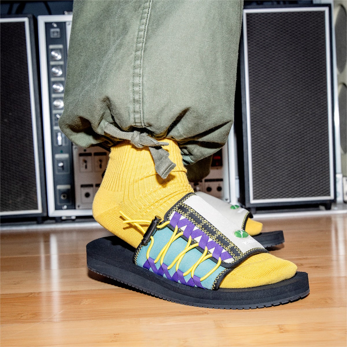 Slapky Puma PUMA x BUTTER GOODS Wilo Panske Čierne/Modre | SK687210