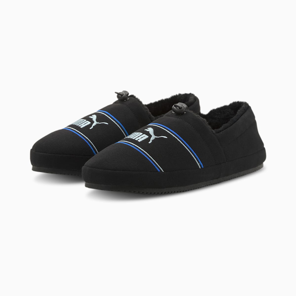 Slapky Puma Tuff Mocc Jersey Damske Čierne/Modre | SK638702