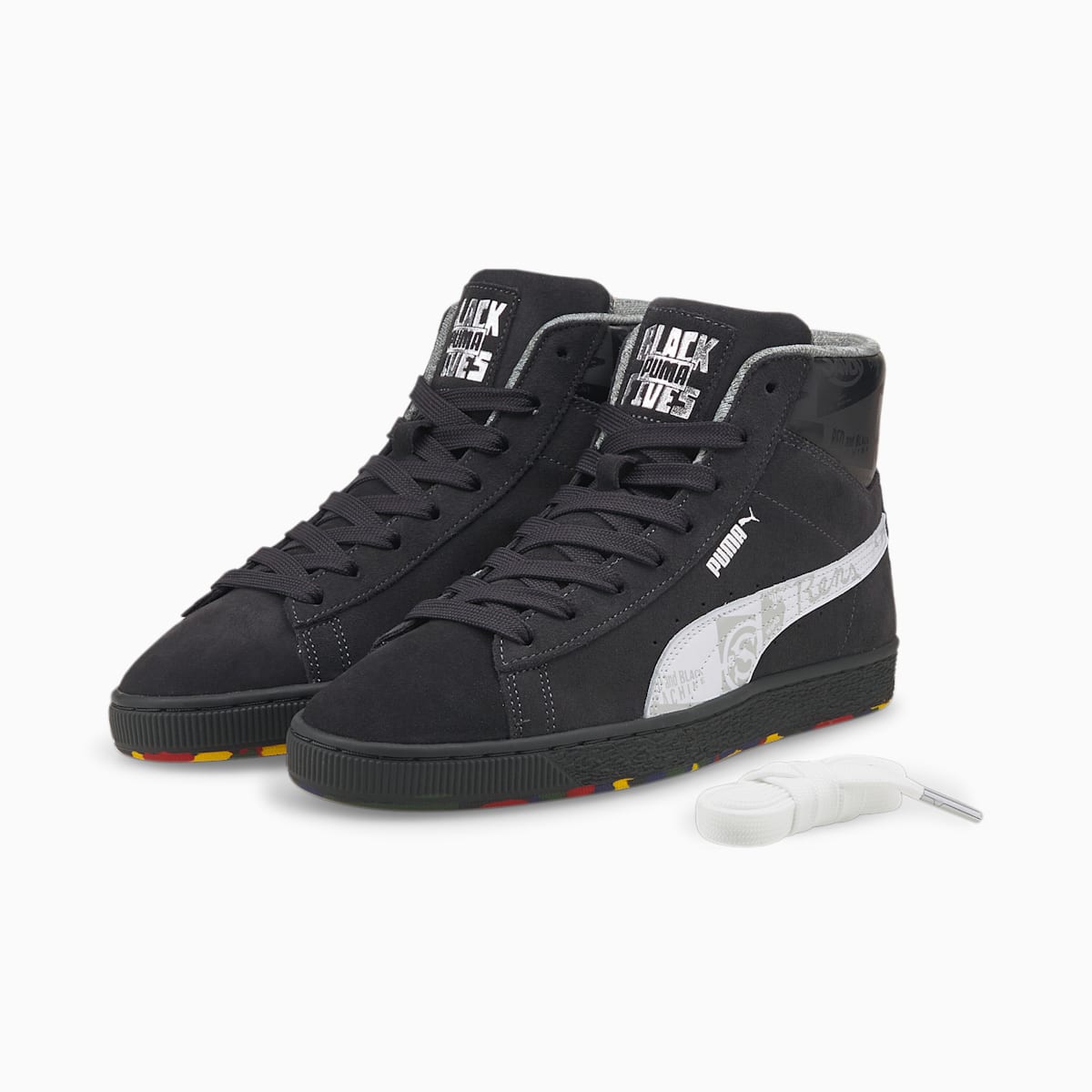 Tenisky Puma Black Fives Suede Panske Čierne/Biele | SK597460