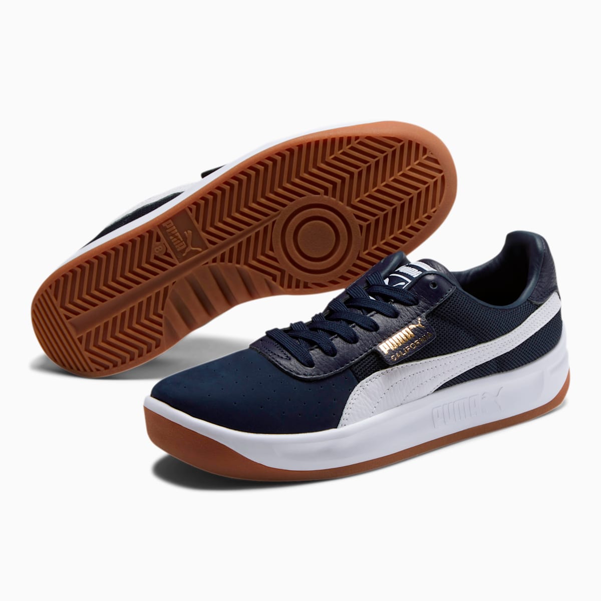 Tenisky Puma California Bežná Panske Námornícka Modrá/Biele/Zlate | SK675819