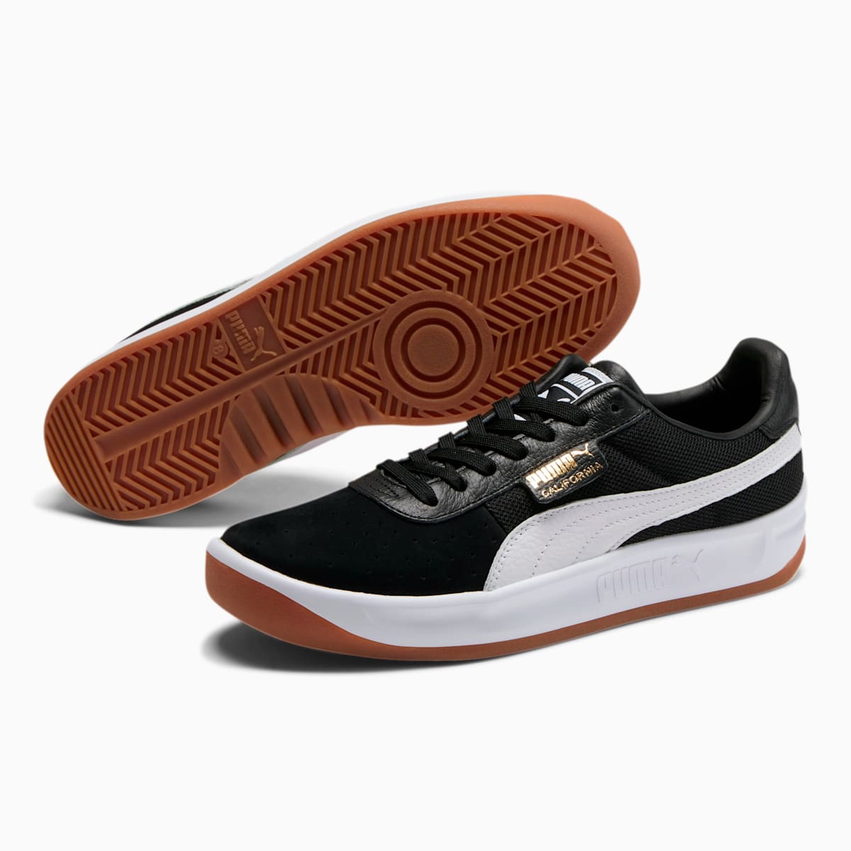 Tenisky Puma California Bežná Panske Čierne/Biele/Zlate | SK017846