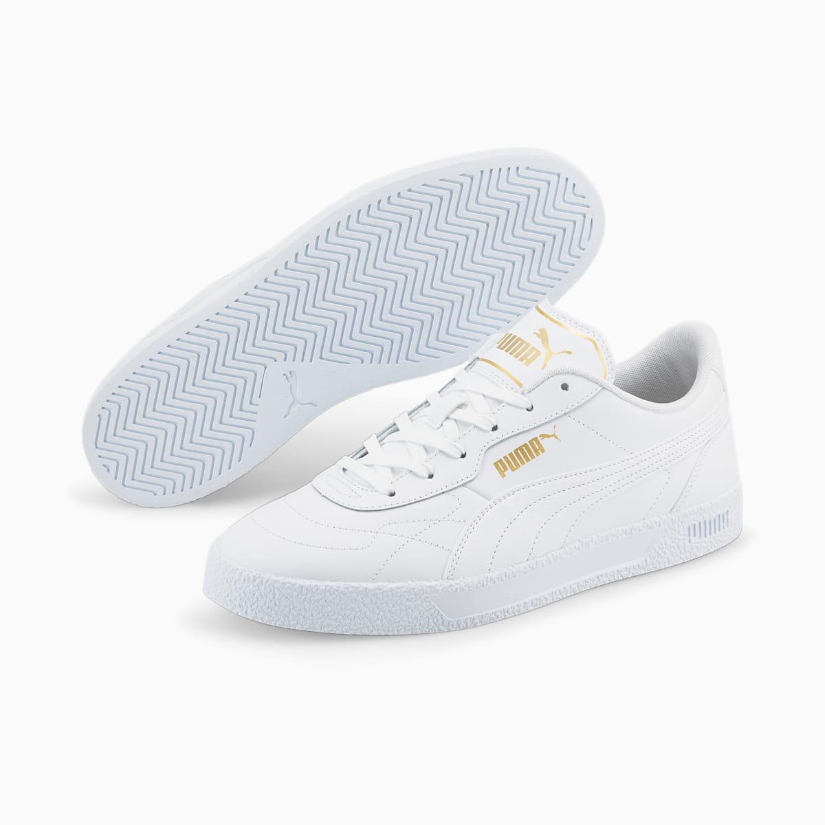 Tenisky Puma Club Zone Panske Biele/Zlate | SK832195