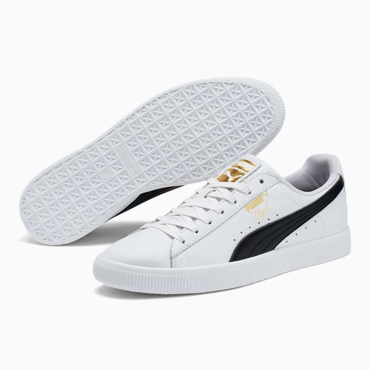 Tenisky Puma Clyde Core Foil Panske Biele/Čierne/Zlate | SK061852