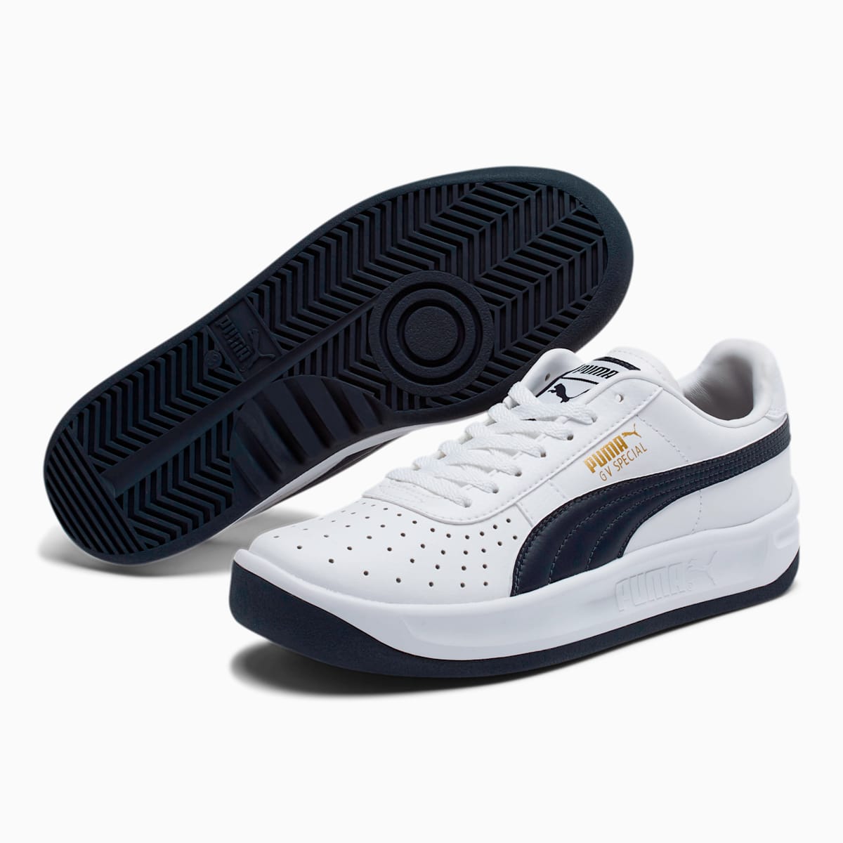 Tenisky Puma GV Special JR Chlapcenske Biele/Námornícka Modrá | SK782364