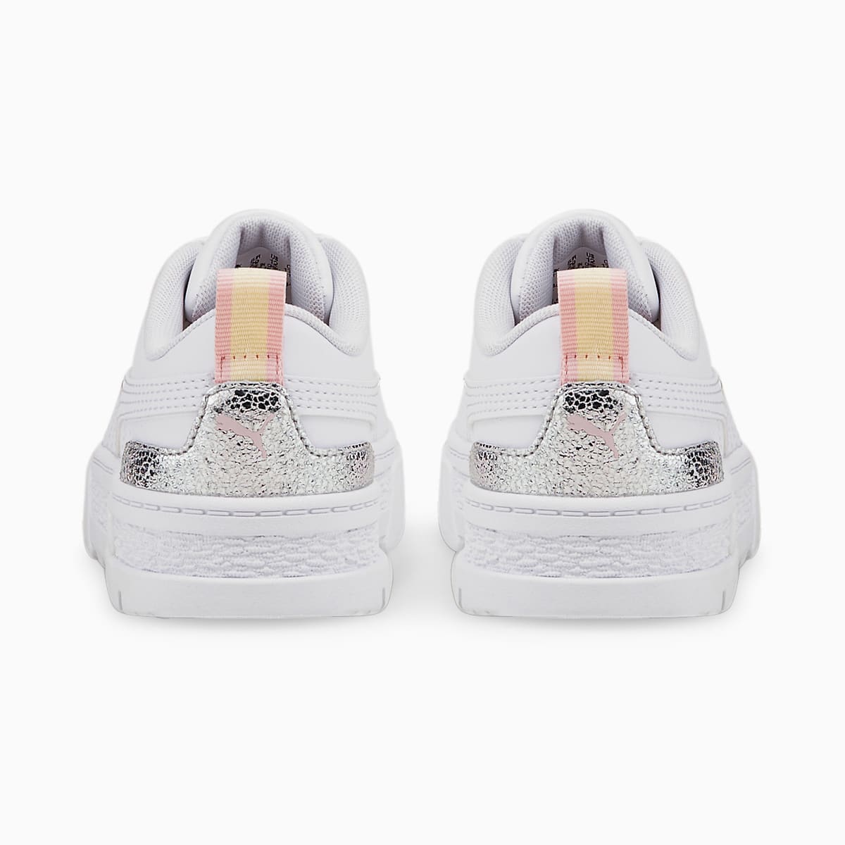 Tenisky Puma Mayze Shiny Dievcenske Biele/Strieborne | SK917283