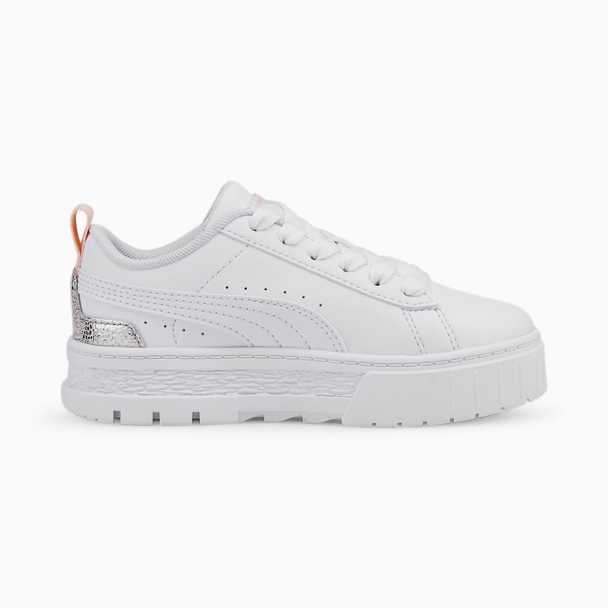 Tenisky Puma Mayze Shiny Dievcenske Biele/Strieborne | SK917283