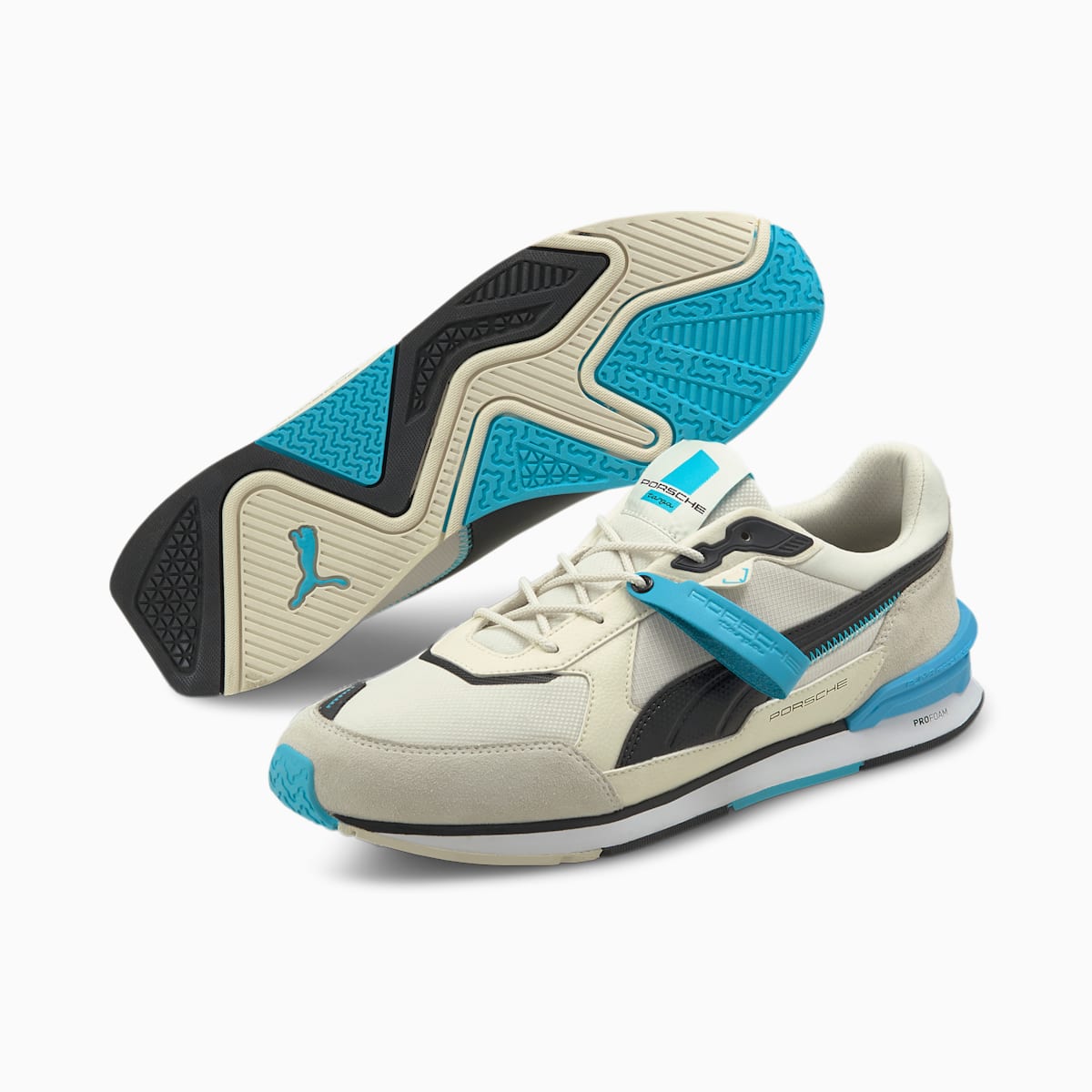 Tenisky Puma Porsche Legacy Low Racer Panske Biele/Čierne/Modre Tyrkysové | SK062158