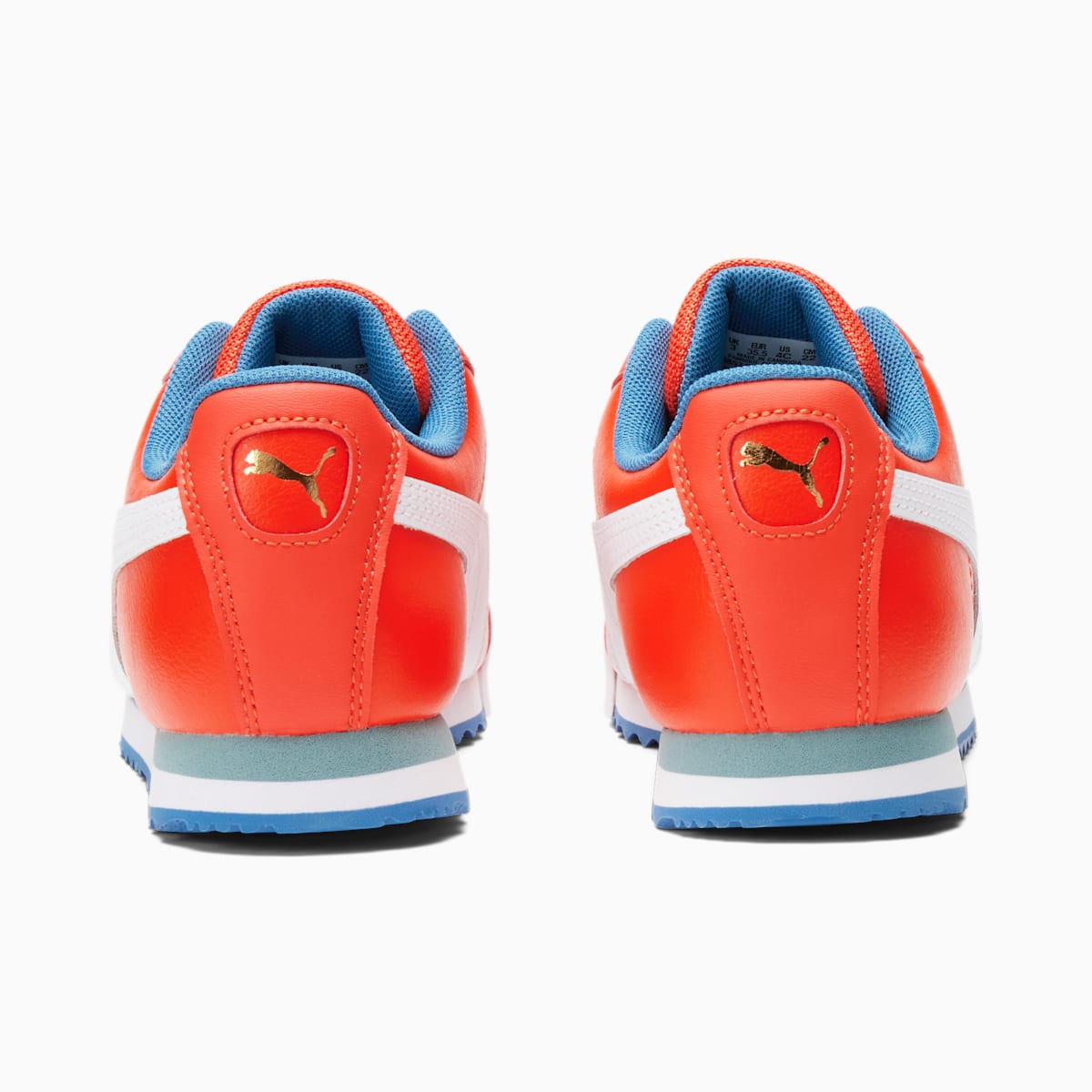 Tenisky Puma ROMA GO FOR Sneaker JR Chlapcenske Oranžové/Biele/Modre | SK965714