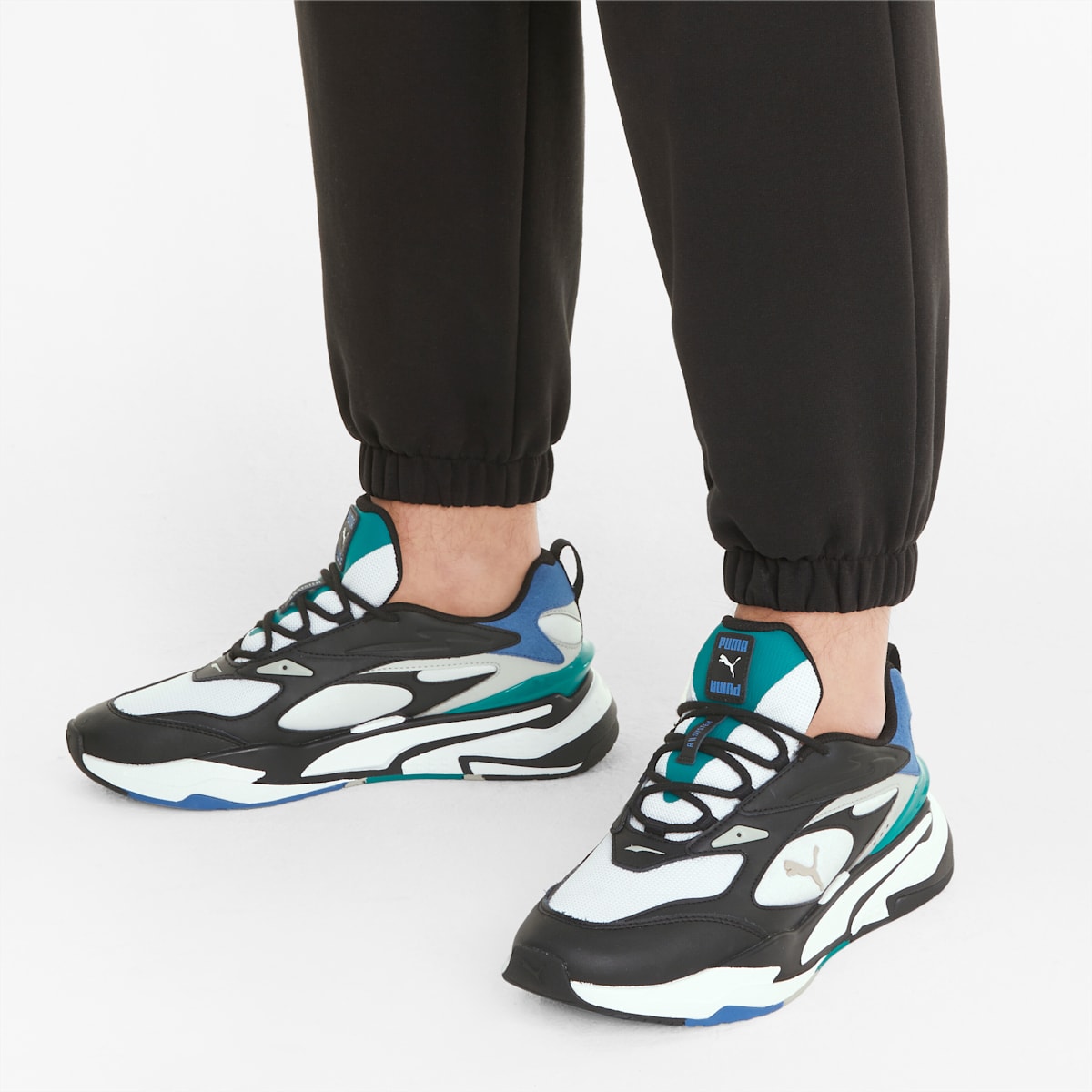 Tenisky Puma RS-Fast Mix Damske Biele/Čierne/Kráľovská Modrá/Zelene | SK765429