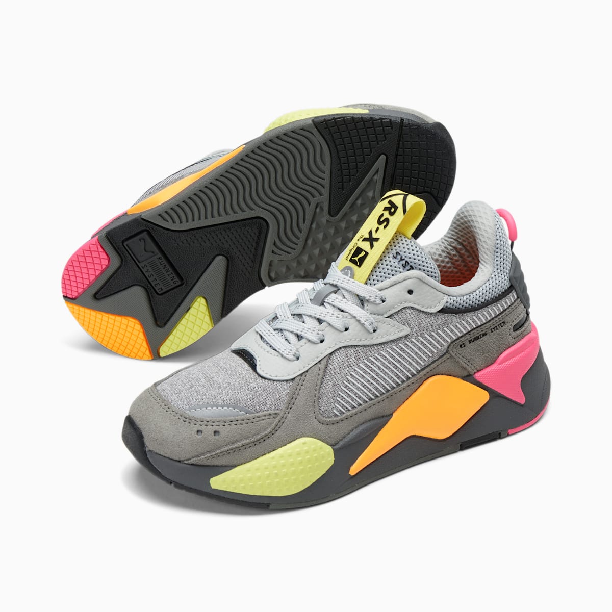 Tenisky Puma RS-X Highlighter JR Dievcenske Siva/Ruzove | SK679152