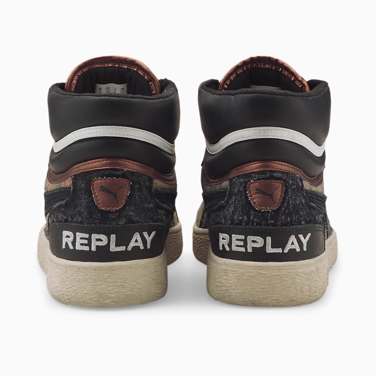 Tenisky Puma Ralph Sampson x Replay Mid Camo Damske Čierne/Tmavo Zelene | SK019275